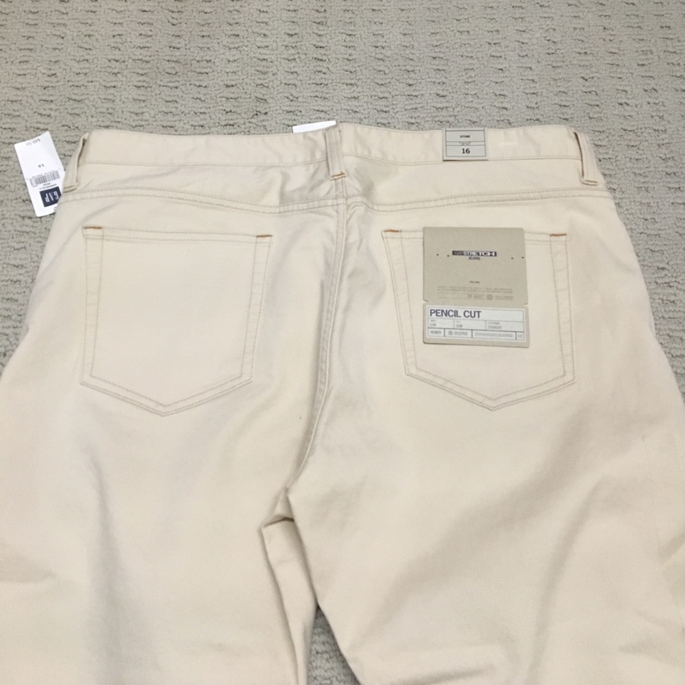NEW Gap stone Pencil Cut jeans - Picture 3 of 4